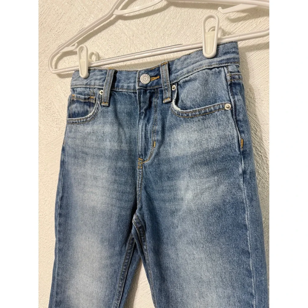 Old Navy Girls High Rise Slouchy Straight Built-In Tough Jeans Blue Size 7